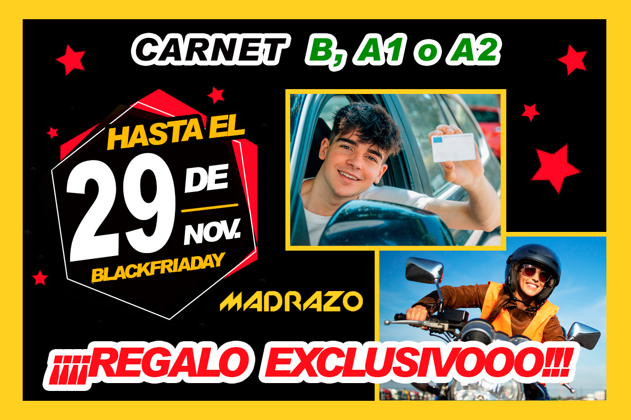 OFERTA BLACK FRIDAY AUTOESCUELA BARCELONA